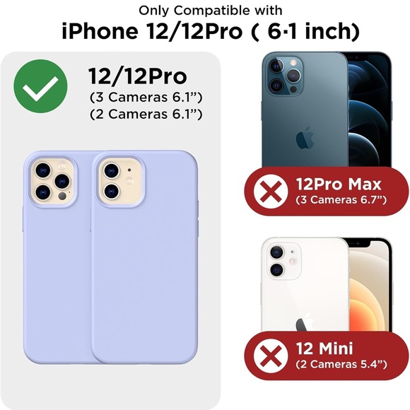 IPhone 12/12 pro case 6.1” Light Blue Brand New - Picture 8 of 10